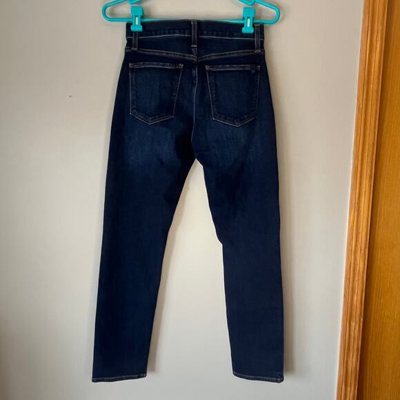 Joe's Jeans Dark Wash Distressed Bobby Mid Rise Tapered Boyfriend Jean Size W24 - Picture 3 of 14